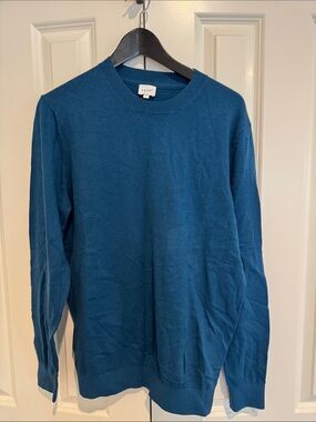 Cielo Men’s Crewneck Sweater in Teal Blue